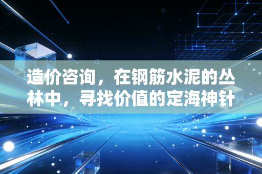 造价咨询，在钢筋水泥的丛林中，寻找价值的定海神针