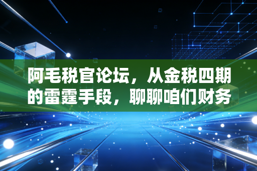 阿毛税官论坛,从金税四期的雷霆手段,聊聊咱们财务人如何从做账转向创造价值