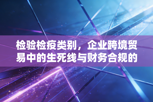 检验检疫类别,企业跨境贸易中的生死线与财务合规的隐形战场
