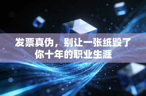 发票真伪,别让一张纸毁了你十年的职业生涯