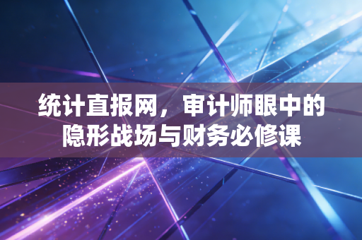 统计直报网,审计师眼中的隐形战场与财务必修课