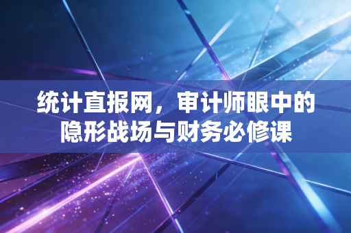 统计直报网，审计师眼中的隐形战场与财务必修课