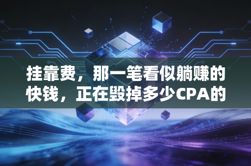 挂靠费,那一笔看似躺赚的快钱,正在毁掉多少CPA的未来?