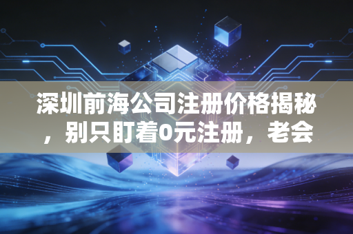 深圳前海公司注册价格揭秘，别只盯着0元注册，老会计带你算算这笔隐形成本账