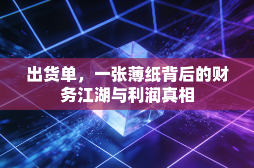 出货单,一张薄纸背后的财务江湖与利润真相