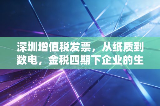 深圳增值税发票，从纸质到数电，金税四期下企业的生存与突围