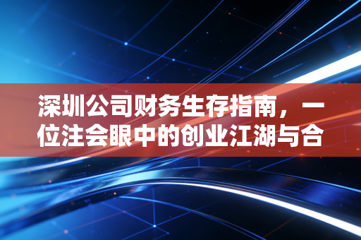 深圳公司财务生存指南,一位注会眼中的创业江湖与合规陷阱