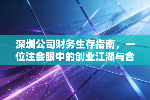 深圳公司财务生存指南,一位注会眼中的创业江湖与合规陷阱