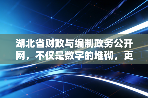 湖北省财政与编制政务公开网,不仅是数字的堆砌,更是审计师眼中的藏宝图