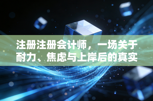 注册注册会计师,一场关于耐力、焦虑与上岸后的真实修行