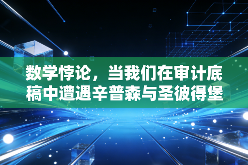 数学悖论,当我们在审计底稿中遭遇辛普森与圣彼得堡的幽灵