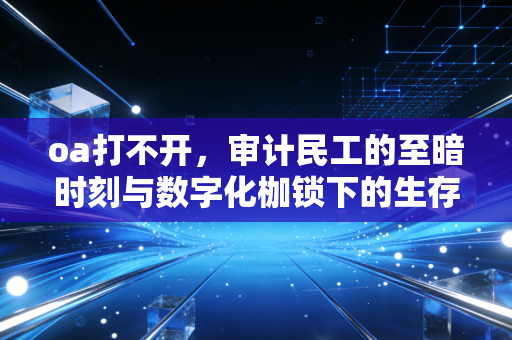 oa打不开,审计民工的至暗时刻与数字化枷锁下的生存哲学