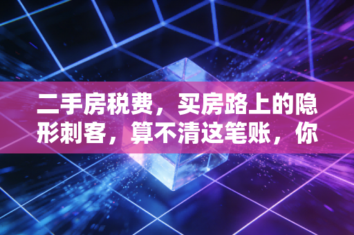 二手房税费,买房路上的隐形刺客,算不清这笔账,你可能会多掏一辆车的钱!