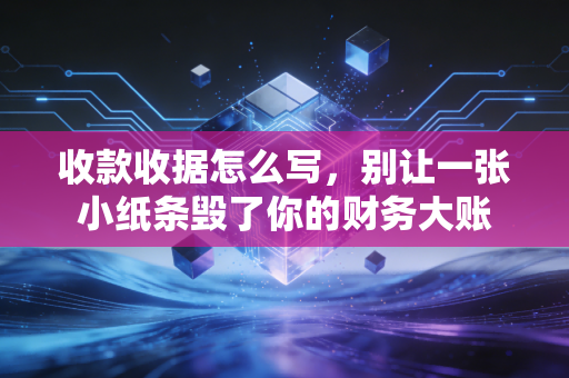 收款收据怎么写,别让一张小纸条毁了你的财务大账