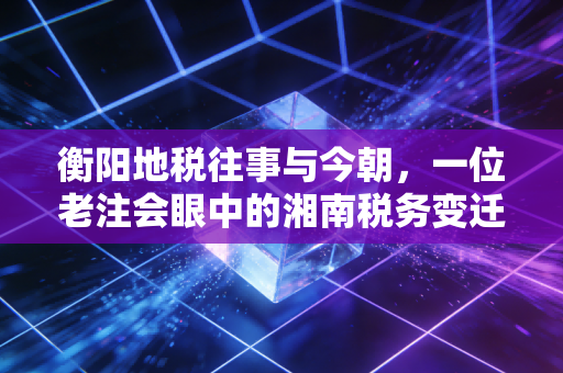 衡阳地税往事与今朝，一位老注会眼中的湘南税务变迁与营商生态