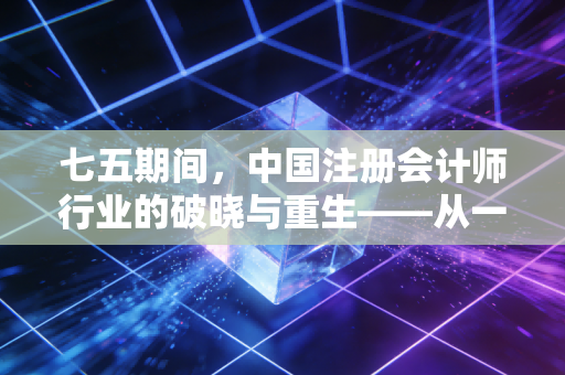 七五期间，中国注册会计师行业的破晓与重生——从一张老凭证看审计的觉醒