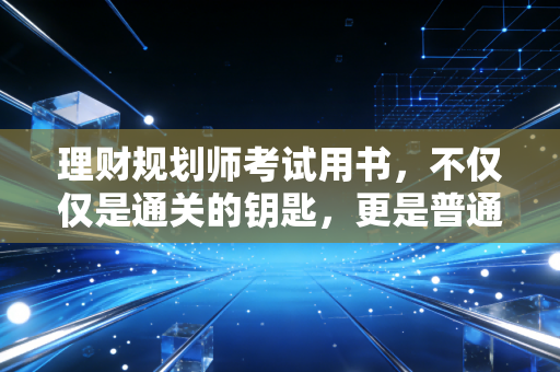 理财规划师考试用书,不仅仅是通关的钥匙,更是普通人逆天改命的底层逻辑