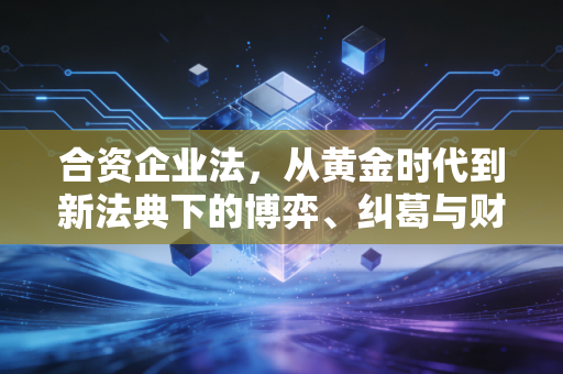合资企业法,从黄金时代到新法典下的博弈、纠葛与财务智慧