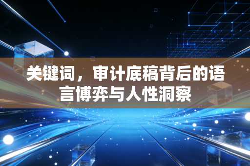 详细阅读:关键词,审计底稿背后的语言博弈与人性洞察 关键词,审计底稿背后的语言博弈与人性洞察