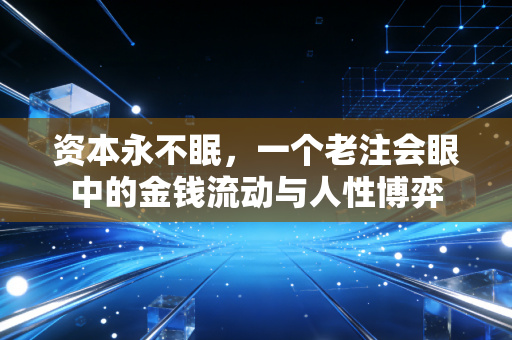 资本永不眠,一个老注会眼中的金钱流动与人性博弈