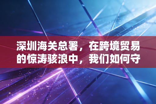 深圳海关总署,在跨境贸易的惊涛骇浪中,我们如何守住企业的钱袋子?