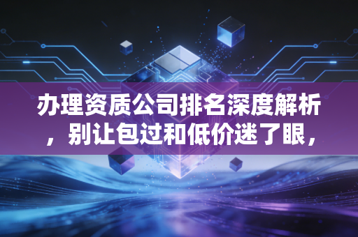 办理资质公司排名深度解析,别让包过和低价迷了眼,老会计教你避坑指南