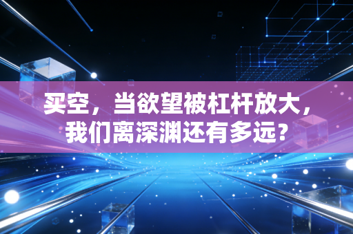 买空，当欲望被杠杆放大，我们离深渊还有多远？