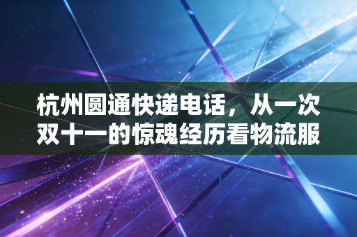 杭州圆通快递电话,从一次双十一的惊魂经历看物流服务的温度与速度