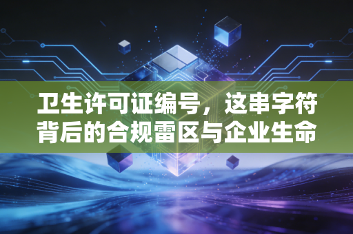 卫生许可证编号，这串字符背后的合规雷区与企业生命线