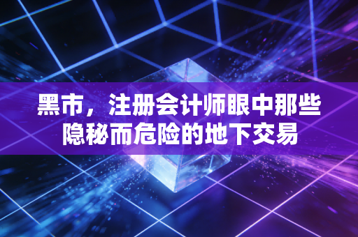 详细阅读:黑市,注册会计师眼中那些隐秘而危险的地下交易 黑市,注册会计师眼中那些隐秘而危险的地下交易