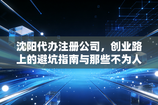 沈阳代办注册公司，创业路上的避坑指南与那些不为人知的行业真相