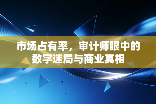 市场占有率,审计师眼中的数字迷局与商业真相