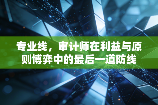 专业线,审计师在利益与原则博弈中的最后一道防线