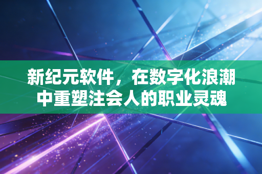 新纪元软件,在数字化浪潮中重塑注会人的职业灵魂