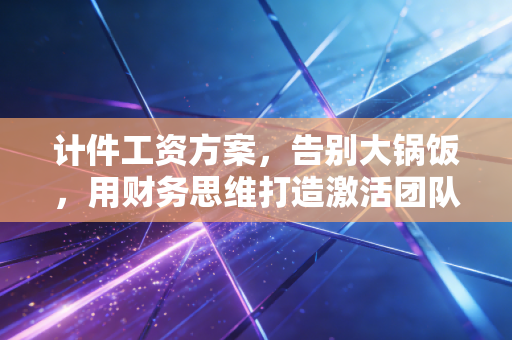 计件工资方案，告别大锅饭，用财务思维打造激活团队的薪酬引擎