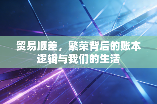 贸易顺差,繁荣背后的账本逻辑与我们的生活