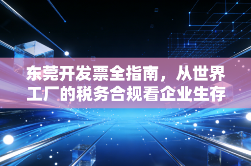 东莞开发票全指南，从世界工厂的税务合规看企业生存智慧