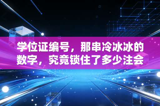 学位证编号，那串冷冰冰的数字，究竟锁住了多少注会人的职场命运？