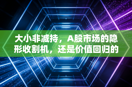详细阅读:大小非减持,A股市场的隐形收割机,还是价值回归的试金石? 大小非减持,A股市场的隐形收割机,还是价值回归的试金石?
