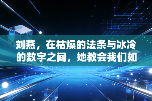 刘燕,在枯燥的法条与冰冷的数字之间,她教会我们如何做一个有温度的CPA