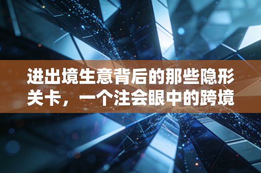 进出境生意背后的那些隐形关卡,一个注会眼中的跨境合规与生存之道