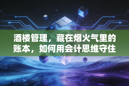 酒楼管理,藏在烟火气里的账本,如何用会计思维守住利润?