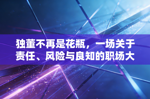 独董不再是花瓶，一场关于责任、风险与良知的职场大考
