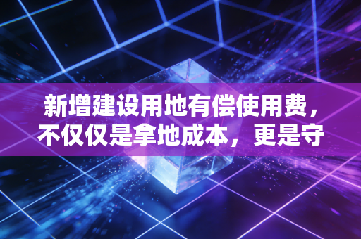 新增建设用地有偿使用费，不仅仅是拿地成本，更是守护18亿亩红线的隐形门票