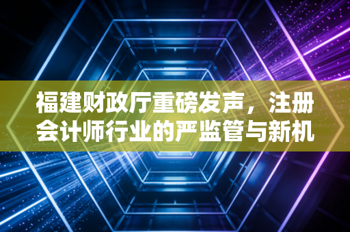 福建财政厅重磅发声,注册会计师行业的严监管与新机遇,我们该如何应对?