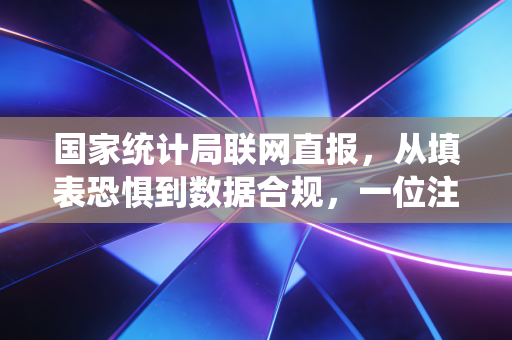 国家统计局联网直报，从填表恐惧到数据合规，一位注会眼中的企业生存实录
