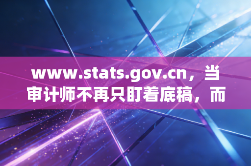 www.stats.gov.cn，当审计师不再只盯着底稿，而是读懂了宏观数据背后的烟火气