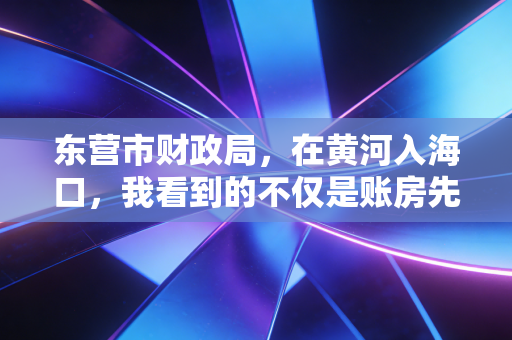 东营市财政局,在黄河入海口,我看到的不仅是账房先生,更是城市转型的操盘手