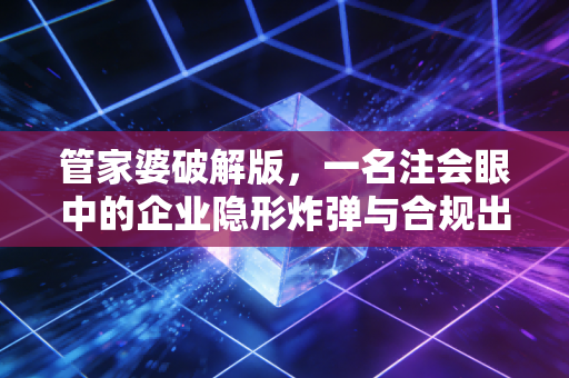 管家婆破解版，一名注会眼中的企业隐形炸弹与合规出路