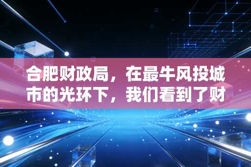 合肥财政局,在最牛风投城市的光环下,我们看到了财政转型的真实温度